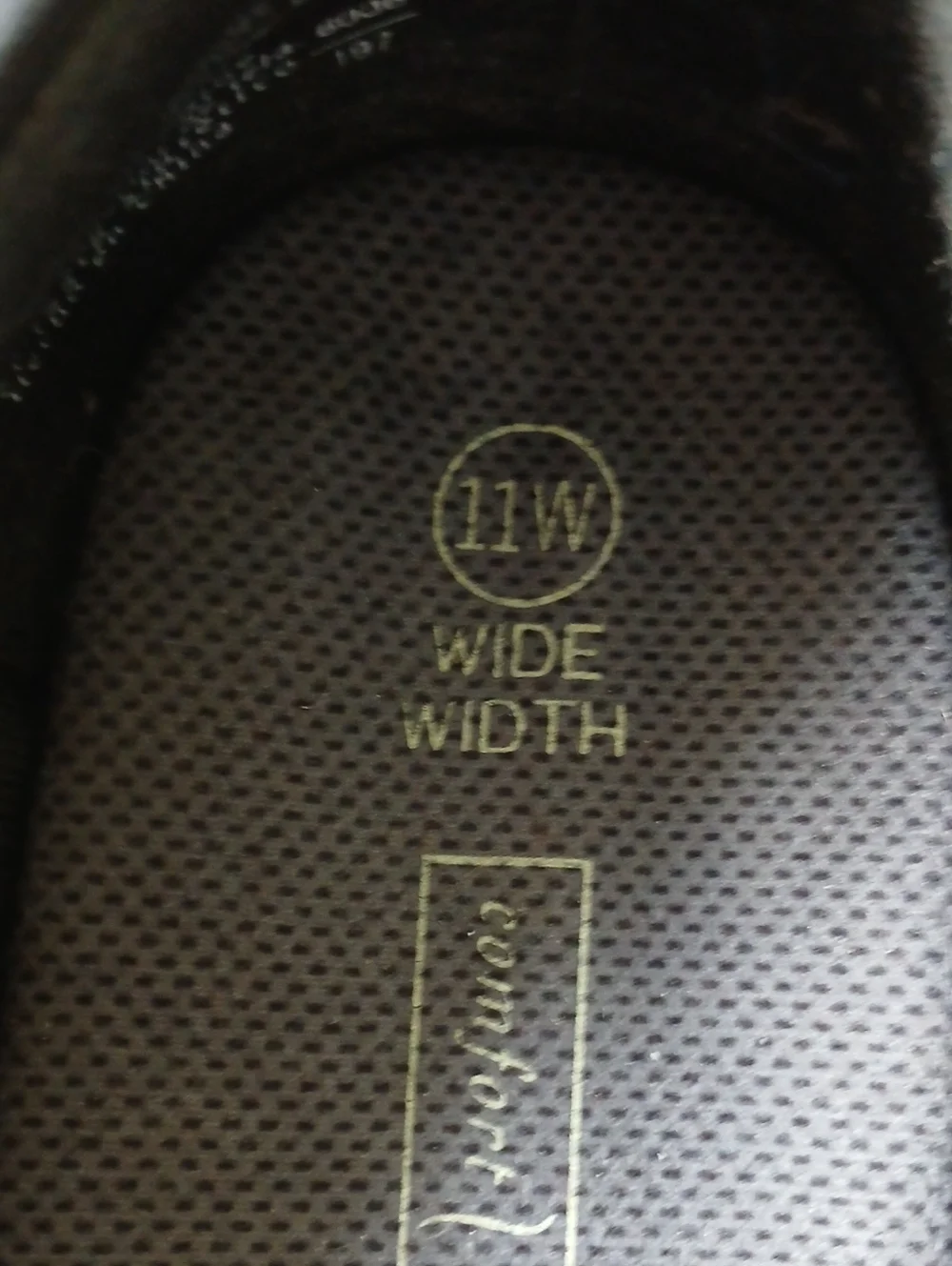 Comfort Plus Black Slip On Stretch Loafer Low Heel Size 11 Wide Width Office